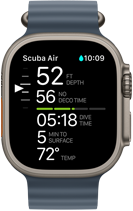 Apple Watch Ultra 3, écran de plongée