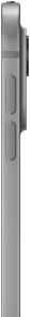 iPad Pro, vue latérale, argent, profil fin, boîtier en aluminium, boutons de réglage du volume et système caméra pro