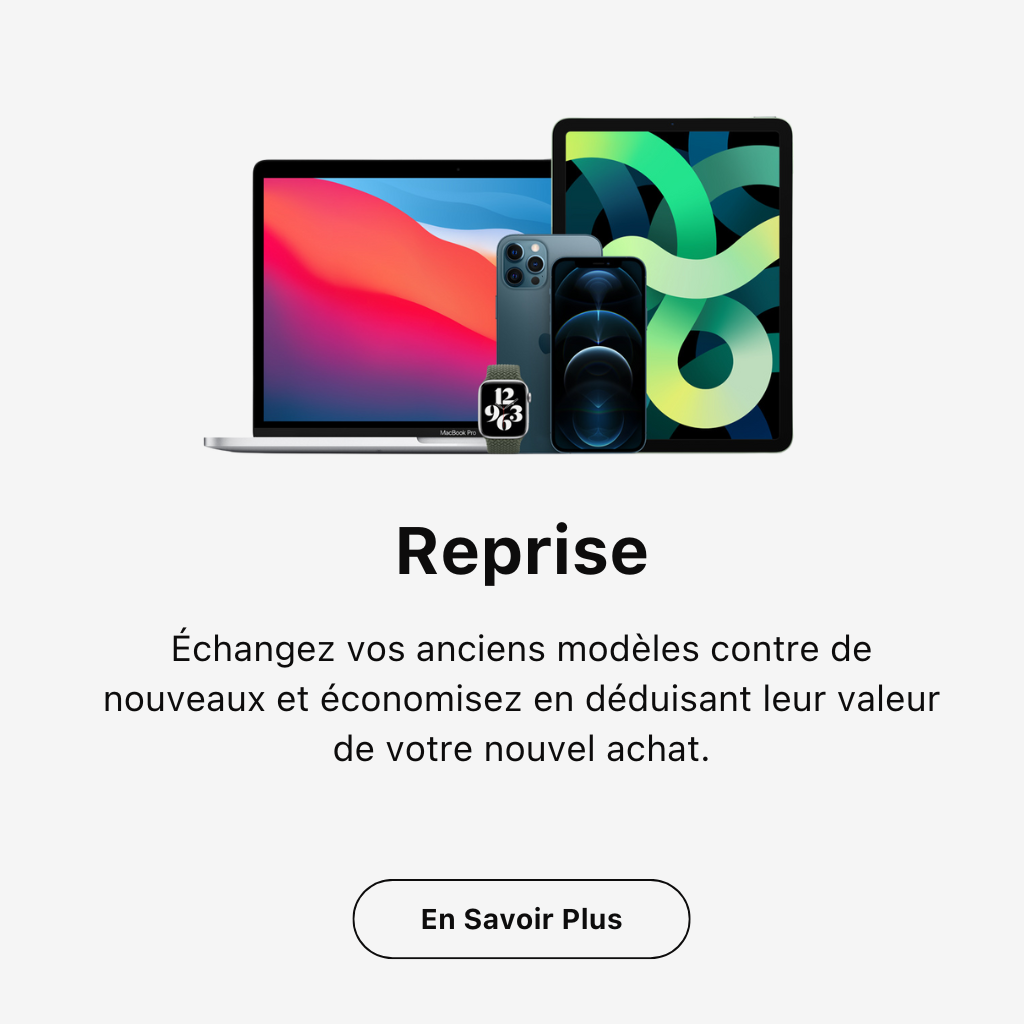 Échangez vos anciens modèles contre de nouveaux et économisez en déduisant leur valeur de votre nouvel achat.